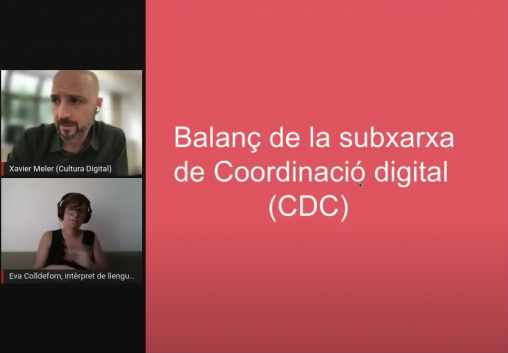 Captura d'un seminari web XTCD-CDC
