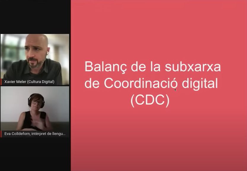 Captura d'un seminari web XTCD-CDC
