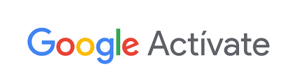 Logo de google en color amb la paraula Activate al costat